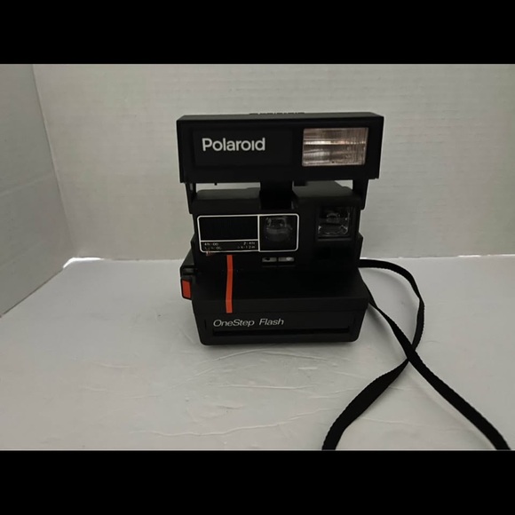 Polaroid OneStep Flash Camera - Black and Orange